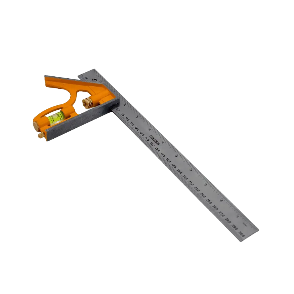 Escuadra de combinación, Tolsen,acero inoxidable, 300mm, 12″